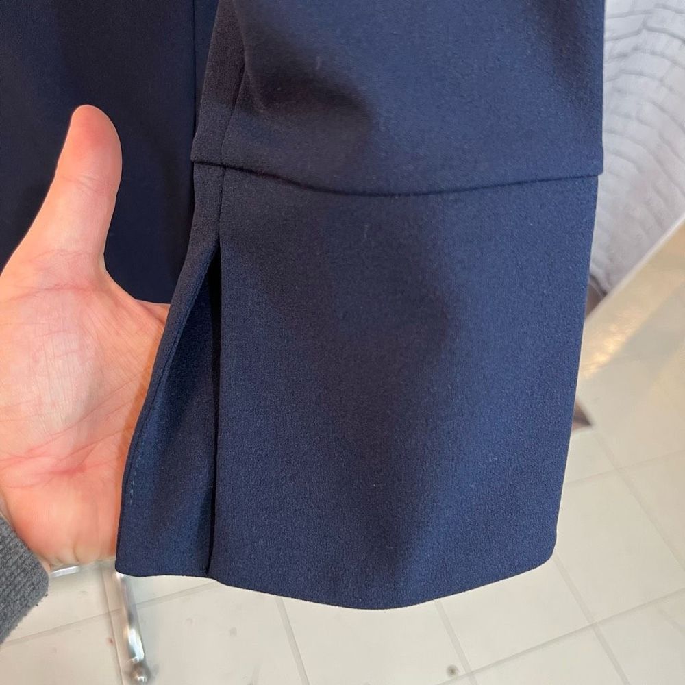 Calvin Klein navy blue long sleeve sheath dress size 14 - Picture 5 of 11